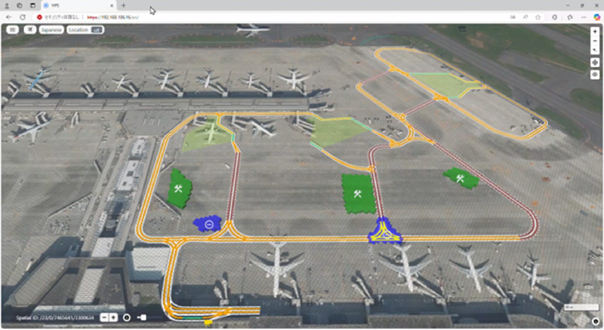国土交通省　中小企業イノベーション創出推進事業「空間IDを活用した空港内情報集約基盤『VIPS』の開発」
