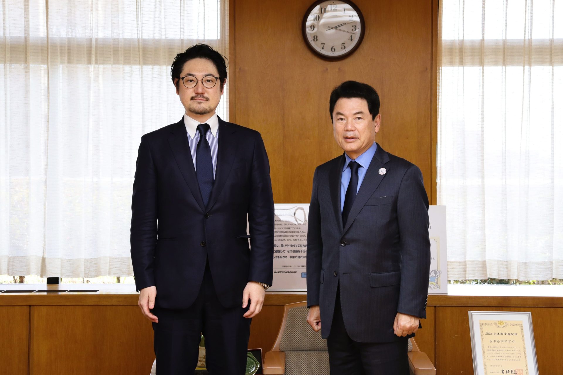 当社代表・吉村が宇都宮市長を表敬訪問！